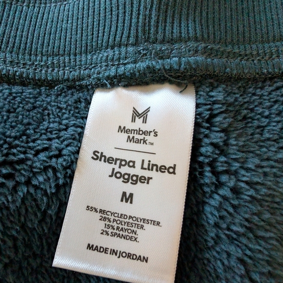 Members Mark Women's Fleece Lined Sweatpants Joggers, M, Dark Green, Warm! - Picture 8 of 9